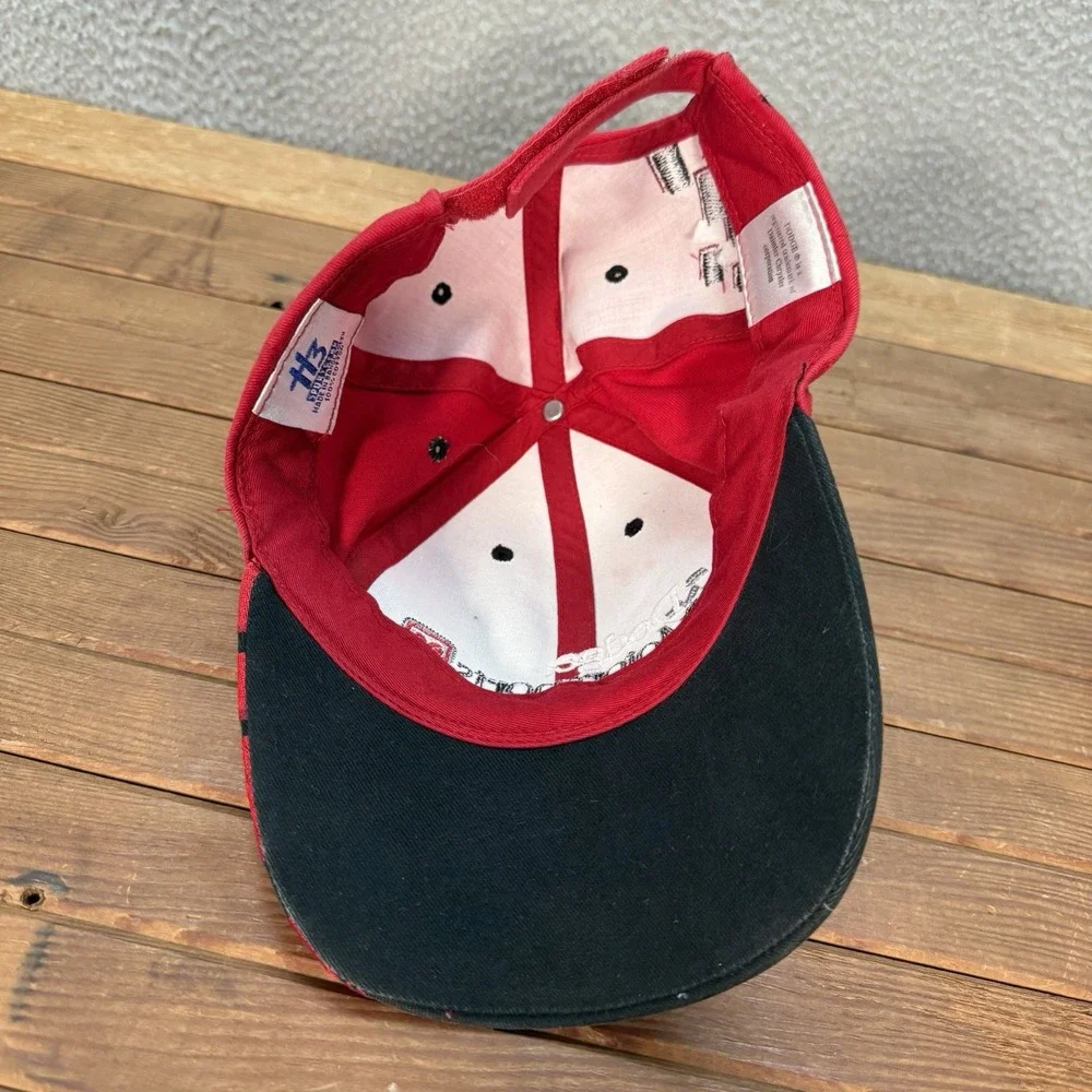 Dodge Motorsports Hat Adult Red Black‎ Strap Back Cap Garage Auto Mechanic Faded